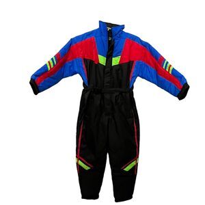 Apparatus Snow Suit Ski Women Size 20 Vintage Colorblock Red Blue Green Black
